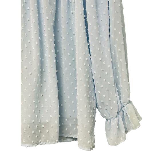 Swiss Dot Hollowed Out Ruffle Sleeve Blouse – Size Medium - Picture 3 of 8